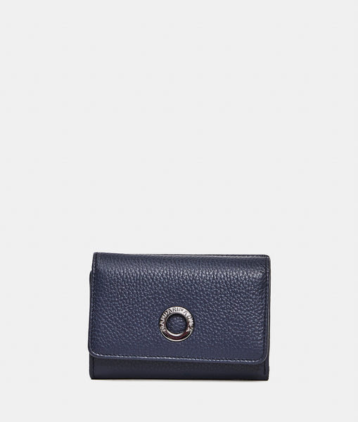 Mellow Leather Wallet Dress Blue - Mandarina Duck