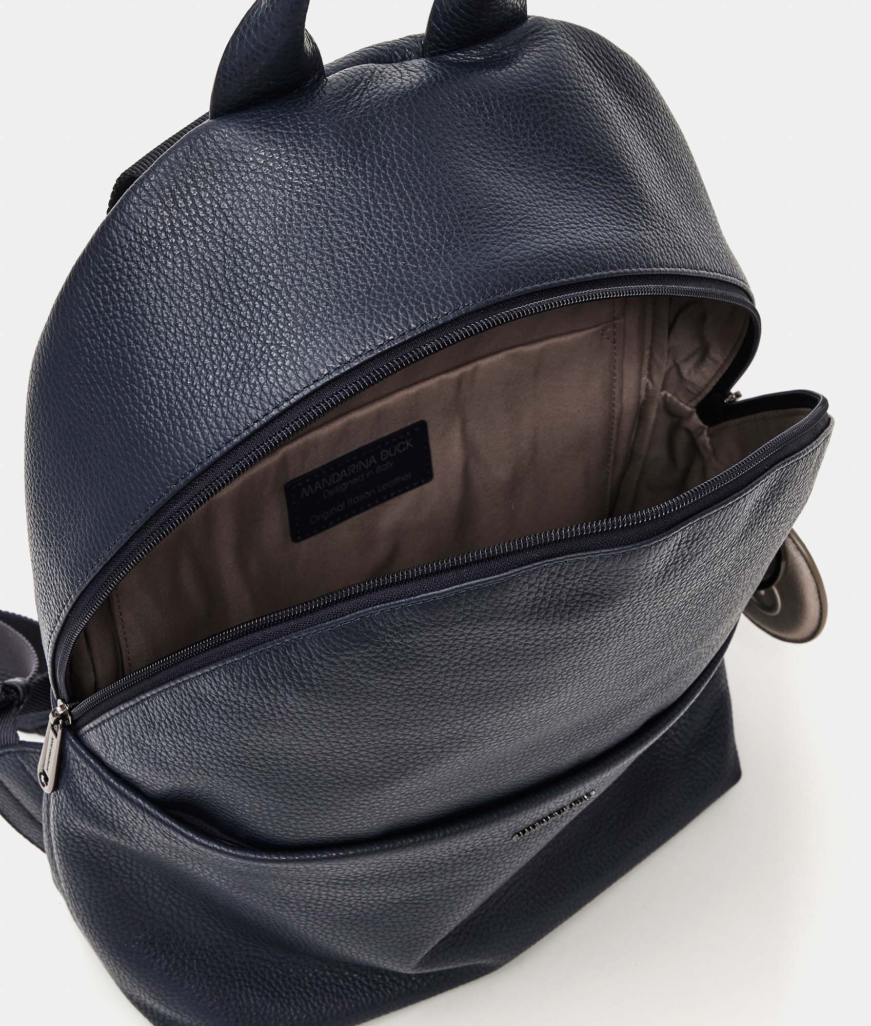 bondi leather backpack blue Mandarina Duck Mellow Leather Fzt35 Backpack Blue