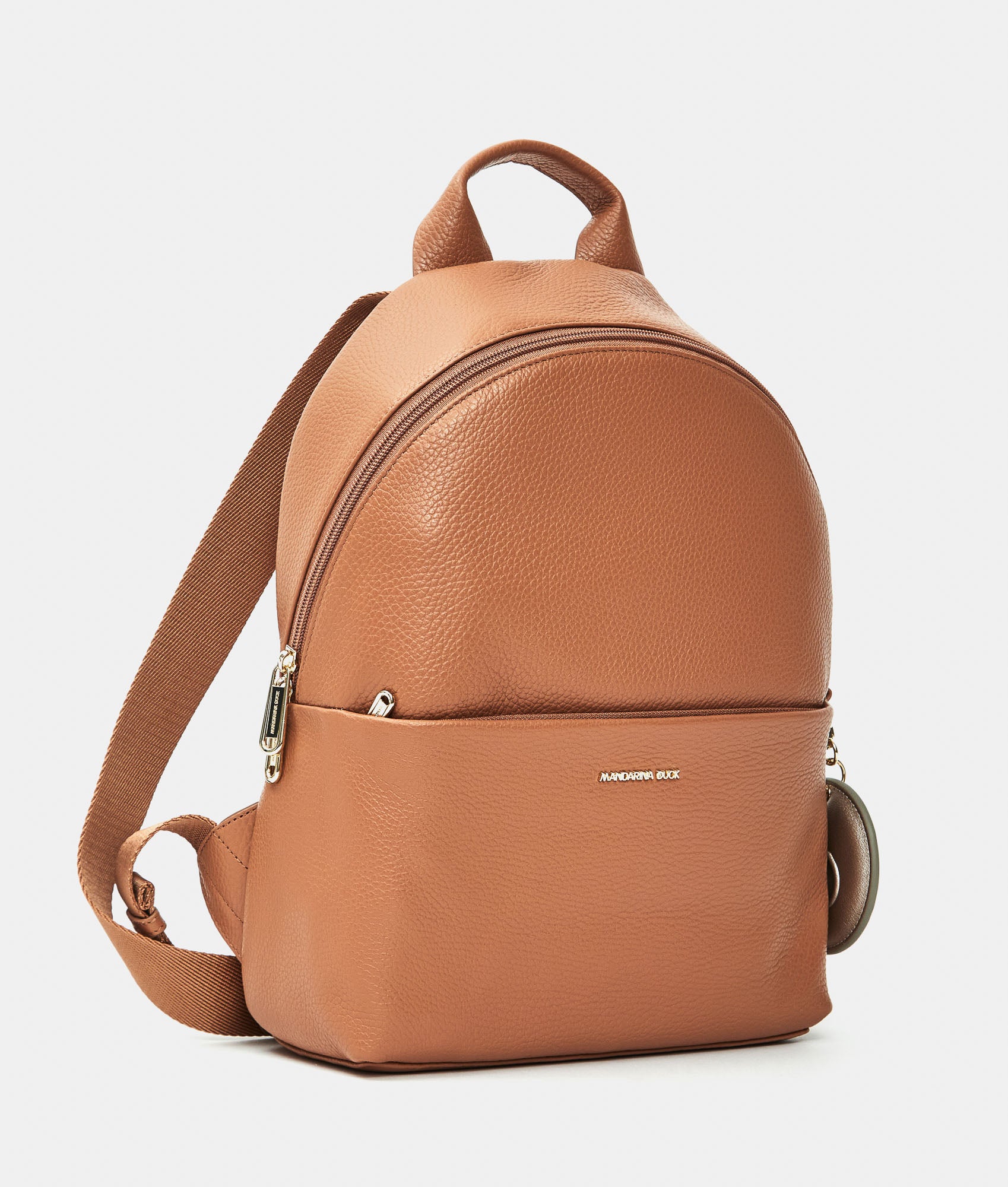 Mellow Leather Backpack Pecan Nut Mandarina Duck