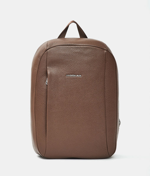 Mellow Leather Backpack Milk Choco Mandarina Duck