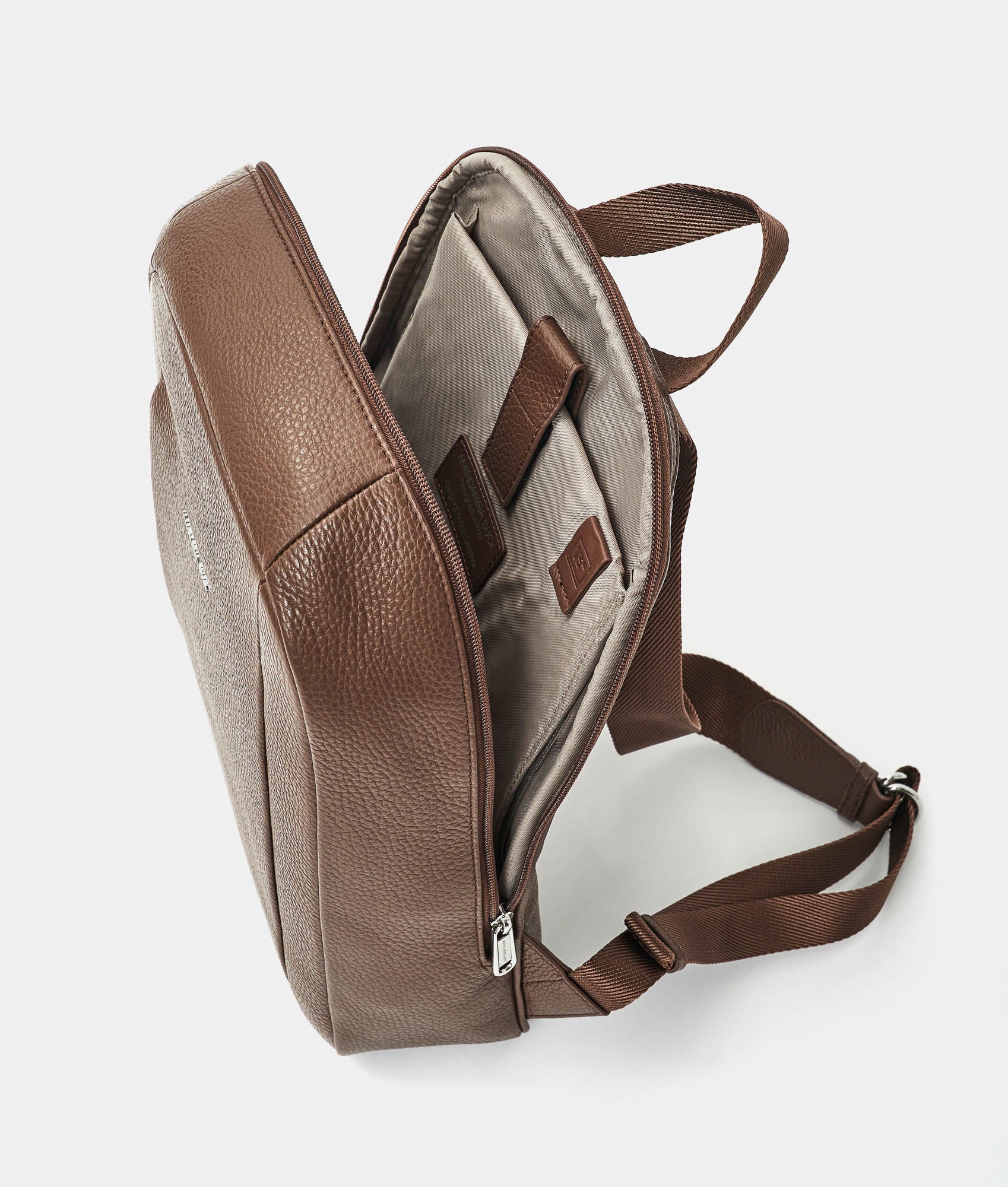 Mellow Leather Backpack Milk Choco Mandarina Duck