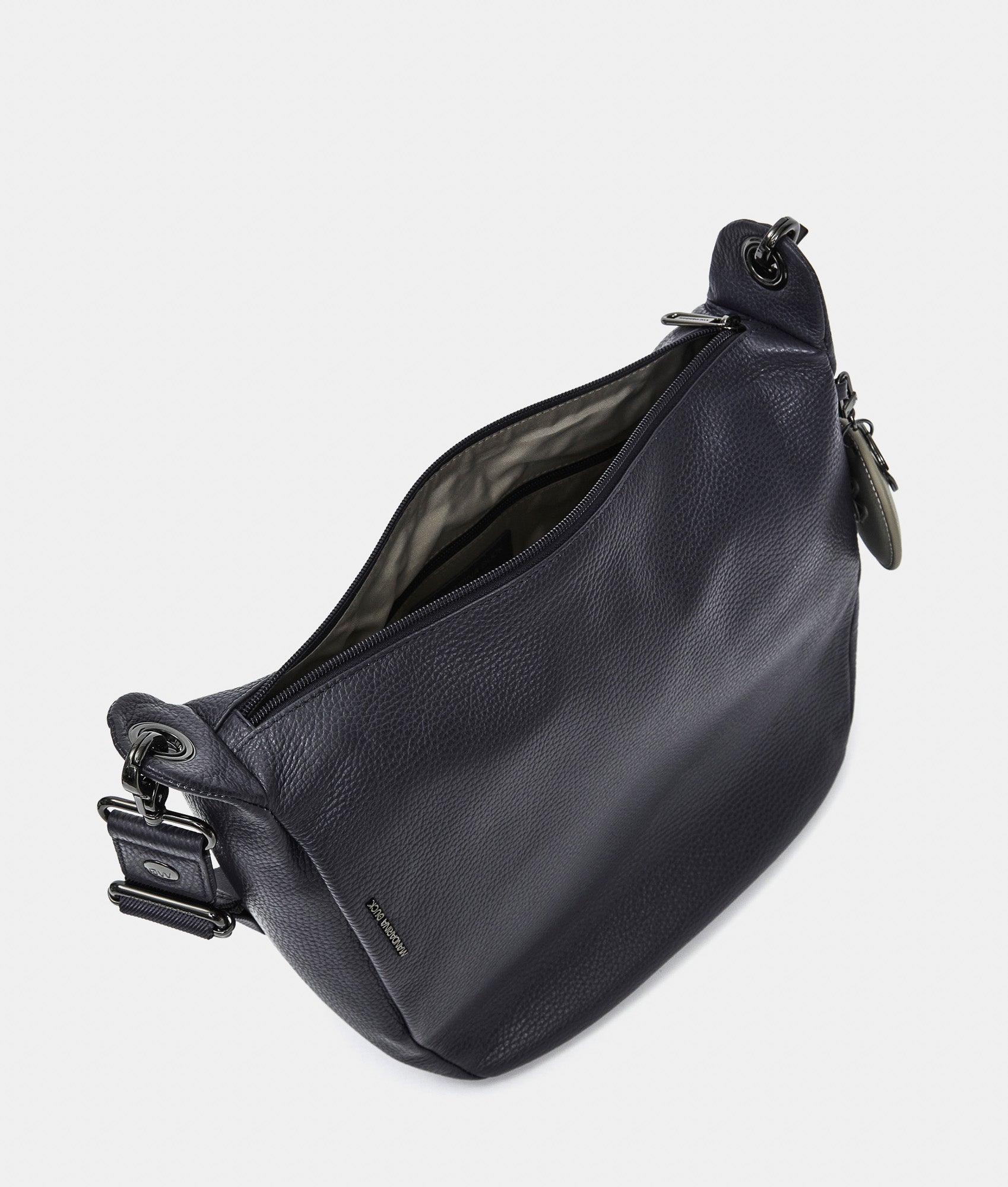 Borsa Crossover Media In Pelle Italiana Mandarina Duck MELLOW LEATHER – Tracolla Regolabile, Due Tasche Frontali Con Cerniera, Sostenibile