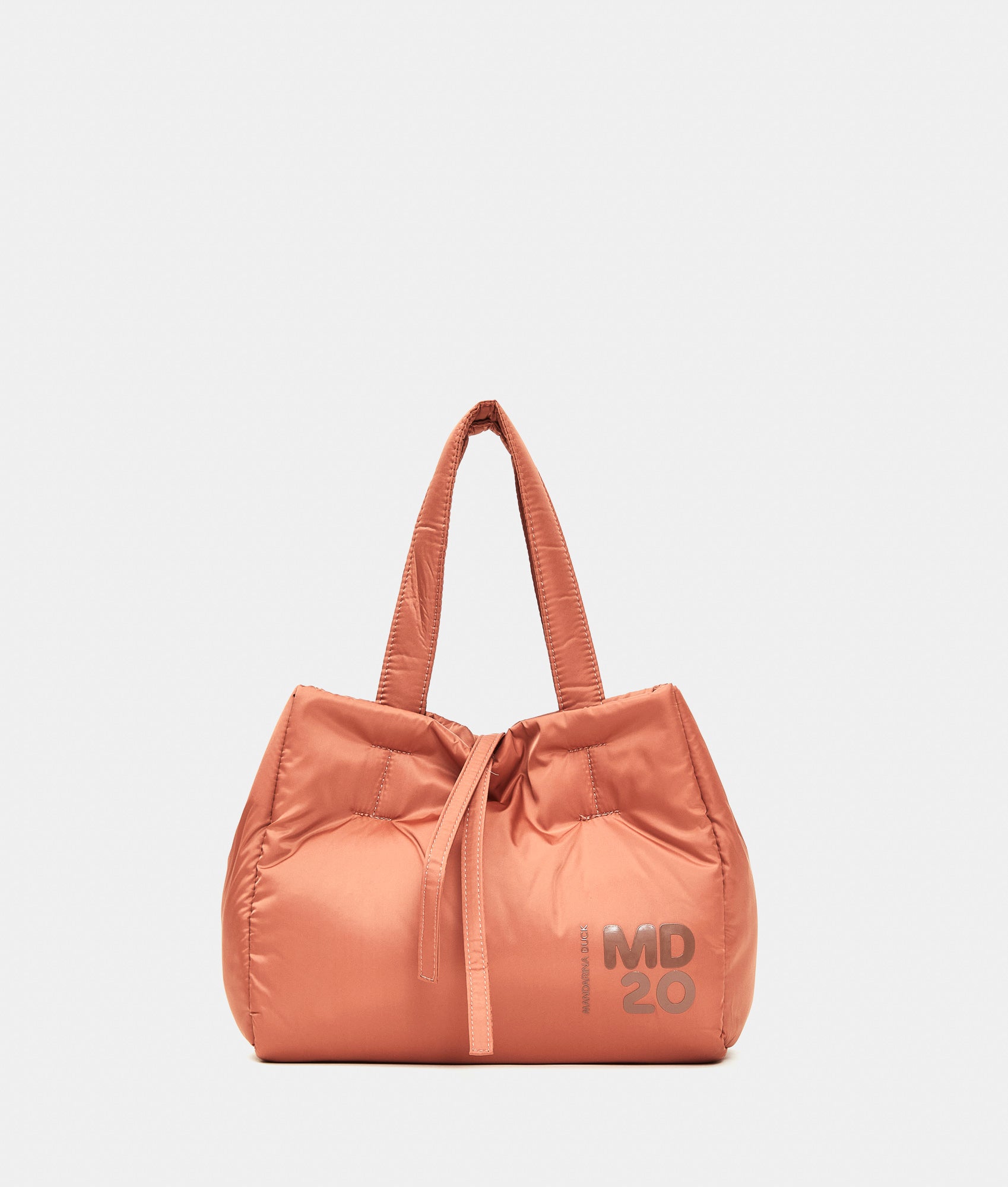Sac Mandarina Duck MD20 Balloon Tote - Femme, Nylon Rembourré, Réversible