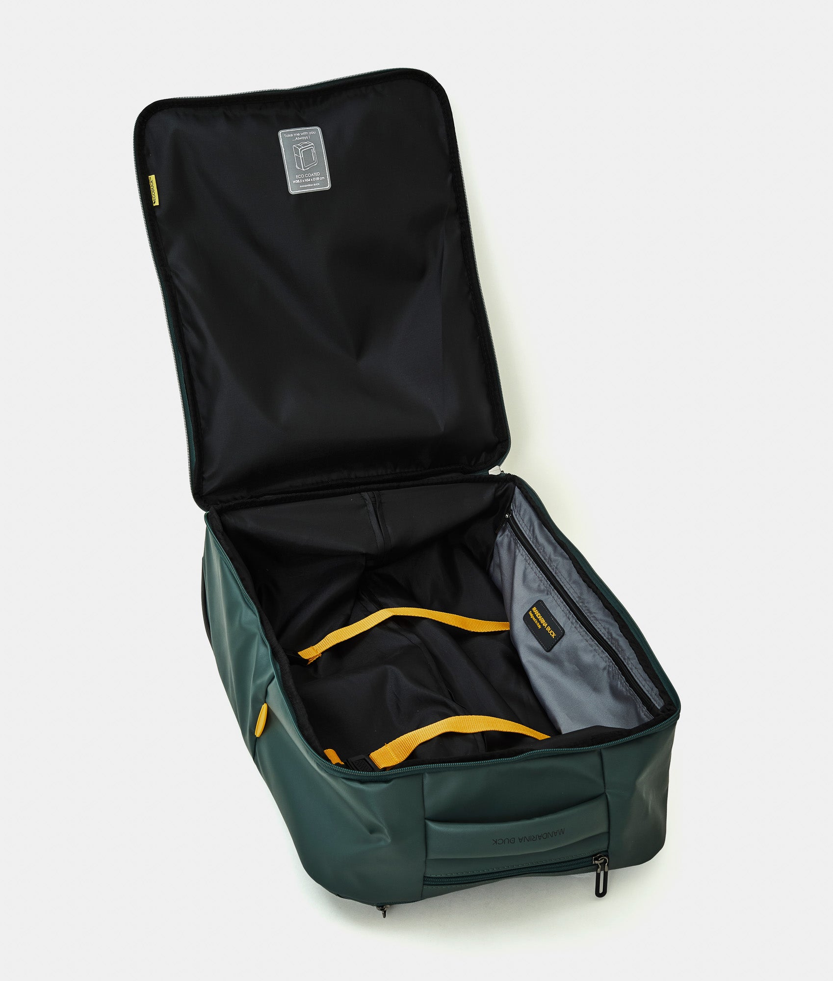 mandarina duck pvcコート Eco Coated Trolley Backpack Deep Green - Mandarina Duck