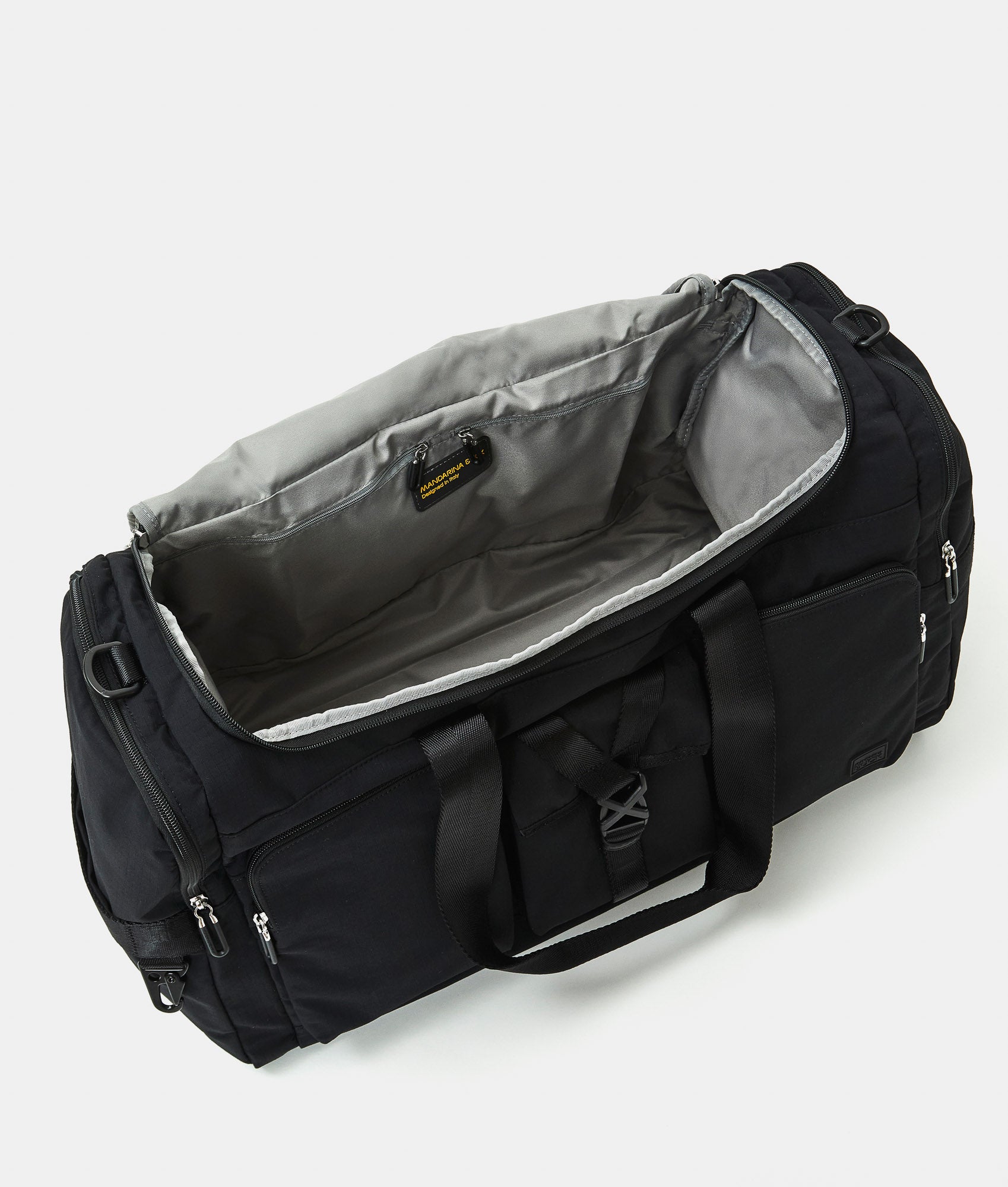 boulder duffel backpack tumi - Alpha Bravo International 2-Wheeled Carry-On - Adjustable Compact Travel Bag - 21.75" X 14.0" X 9.0" - Black and a luggage tag Y-LITE