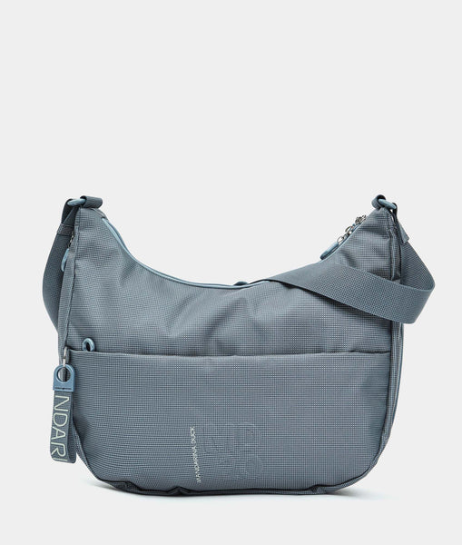 Sac à Épaule Mandarina Duck MD20 Crossover Bag - Taille M, Couleur Iron (Bleu), Neuf Avec Étiquettes