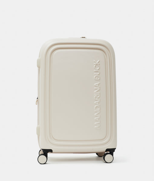 Logoduck + Trolley Medium Exp White Mocha Mandarina Duck