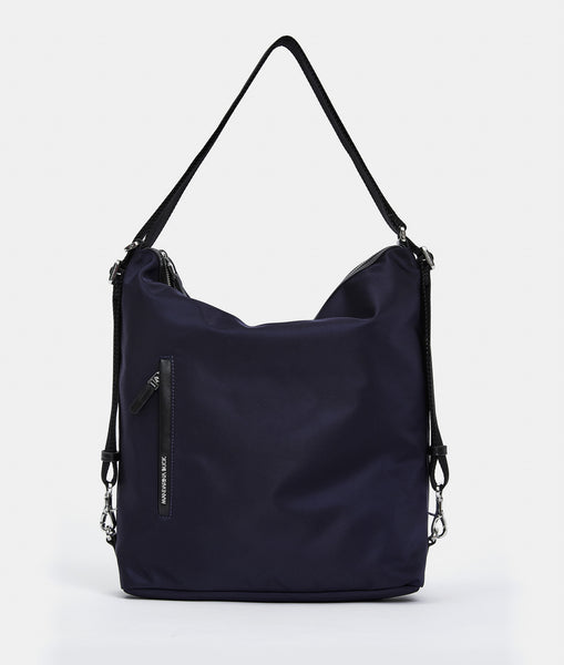 Crossover Compact Mandarina Duck Hunter In Nylon Brillante, Con Doppia Zip E Dettagli In Ecopelle, Perfetta Per Donna